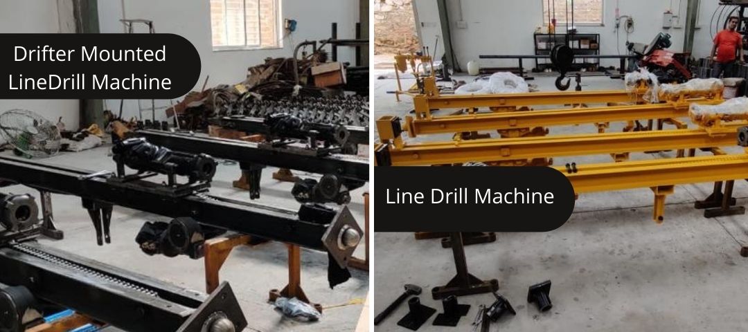 Line Drill Machine for Mining – LD‑4 in action