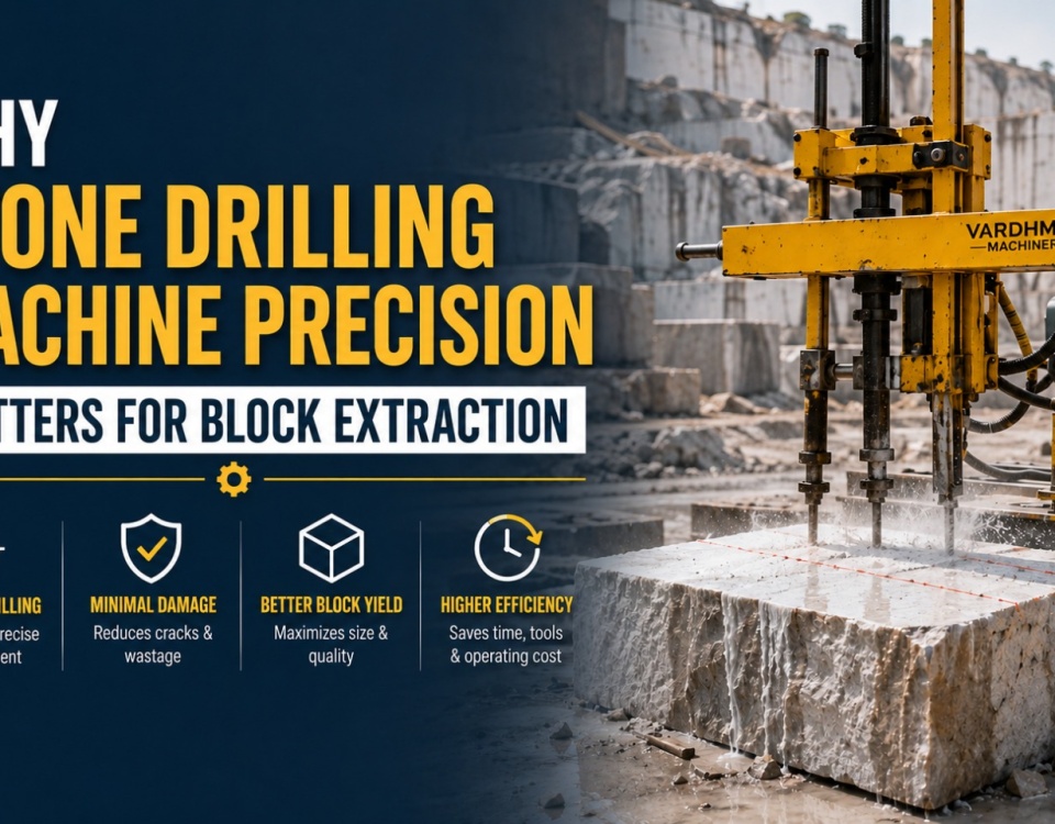 Why Stone Drilling Machine Precision Matters for Block Extraction